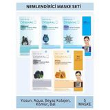 Dermal Nemlendirici Deniz Yosunu Aqua Beyaz Kömür Bal Özlü Maske Seti 23gr x 5Adet