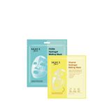 Dermal Pdrn Hydrojel Eriyen Maske Nemlendirici Şeffaf Jel Yüz Maskesi 34 Gr + Vitamin Eriyen Yüz Maskesi 34 Gr - Mavi