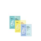 Dermal Pdrn Vitamin Ve Hyalüronik Eriyen Şeffaflaşan Nemlendirici Melting Yüz Maskesi Seti 3 X 34 Gr - Mavi