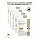 Dermal Pirinç Özlü Kollajen Maske 5 Adet Arındırıcı, Nemlendirici ve Ton Eşitleyici Özellikte - Option-1