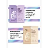 Dermal Pirinç Ve Peptid Glow Nemlendirici Onarıcı Eriyen Maske Seti Kore Maske Seti 34 Gr.