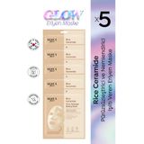 Dermal Seoul Face Pirinç Seramid Hidrojel Nemlendrici Eriyen Kore Maske 34 gr 5 Adet