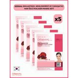 Dermal Sıkılaştırıcı, Nemlendirici Ve Yumuşatıcı Nar Özlü Kolajen Maske 23Gr 5 Adet