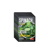 Dermal Spinach Facial Sheet Mask Aydınlatıcı Ve Nemlendirici Ispanak Yüz Maskesi 5'li Set 25 Gr - Yeşil