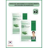Dermal Temizleyici, Nemlendirici Ve Yatıştırıcı Biberiye Özlü Kolajen Yüz Maskesi Seti 2 Adet