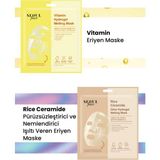 Dermal Vitamin Ve Pirinç Canlandırıcı Pürüzsüzleştirici Eriyen Maske Seti Kore Maske Seti 34 Gr.