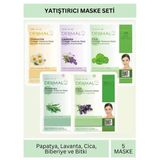 Dermal Yatıştırıcı Etkili Lavanta Cica Biberiye Ve Bitki Özlü Maske Seti 23Gr X 5Adet