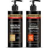 Dermalog Brezilya Fönü - Keratin Bakımı & Botox Bakımı Kalıcı Onarıcı ve Saç Düzleştirici Bakım Seti