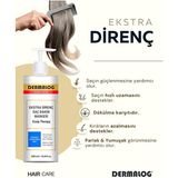 Dermalog Ekstra Direnç Saç Bakım Maskesi 500 ml Dökülen Saçlar İçin Dökülmeye Karşı Etkili Formül