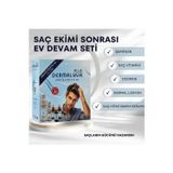 Dermalyva 2 aylık Saç Ekimi Sonrası Bakım Seti – Ozonlu Şampuan, vitamin, Kök Serum ve Dermal Losyon