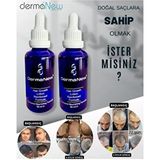 DermaNew Hair Dermanew Saç Bakım Seti 2 Parça Suya Dayanıklı Saç Çıkartıcı Serum Biotin İçerikli