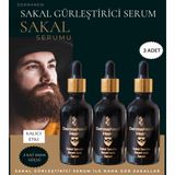 Dermanew Hair Sakal Gürleştirici Serum - Sakal Losyonu - Sakal Bakım Yağı - Sakal / 3 Adet / 3X50ML