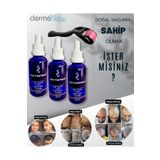 dermanew Saç Losyonu Saç Bakım Yağı - Hair Saç Çıkartıcı Serum / 3 Adet Serum Roller