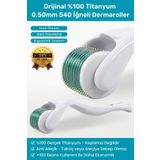 Dermapolin Orijinal %100 Titanyum 0,50mm 540 Iğneli 100 Kullanım Anti Alerjik Saç & Cilt Bakım Dermaroller