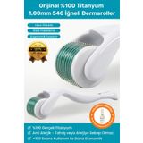 Dermapolin Orijinal %100 Titanyum 1,00 Mm 540 Iğneli 100 Kullanım Anti Alerjik Cilt Bakım Dermaroller