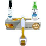 Dermaroller 0.50MM Sarı Işık Tedavili Titanyum 540 Iğneli Photon Derma Roller