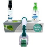 Dermaroller 0.50MM Yeşil Işık Tedavili Titanyum 540 Iğneli Photon Derma Roller