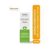 DermaSolutions Karma,Yağlı ve Akneye Eğilimli Ciltler için Güneş Koruyucu Antı Acne Krem 50 ml