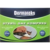Dermateks 100 Lü Spanç Gazlı Bez 7.5*7.5 4Katlı