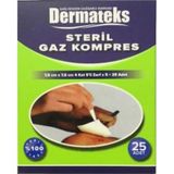 Dermateks Steril Gazlı Bez Kompres Spanç 7.5 x 7.5 CM 10 Kutu