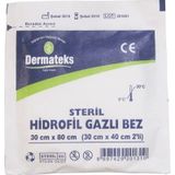 Dermateks Steril Hidrofil Gazlı Bez 30 x 40 CM 2'li