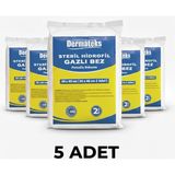 Dermateks STERİL HİDROFİL GAZLI BEZ 30X80CM (2 ADET 30X40CM) EMİCİ SPANÇ - 5 ADET