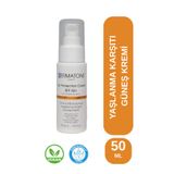 DERMATONE Uvb & Uva sun Protection Cream 50 Spf | Su Bazlı Yüksek Korumalı Güneş Kremi | Hyaluronic