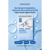 DERMATORY Hyalüronik Asit ve Seramid İçeren Nemlendirici Yaprak Maske Hyal Shot Barrier Band Mask