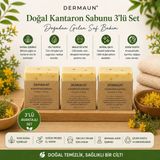 DERMAUN DOĞAL EL YAPIMI KANTARON SABUNU 3'LÜ AVANTAJ SETİ