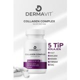 Dermavit Collagen 5 Tip Kolajen Tip 1, Tip 2, Tip 3, Tip 5 ,tip 10, ( Selenyum , C Vitamini Ve Çinko ) 90 Tablet