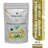 Dermazel Organik Spırulına Chlorella Tozu Katkısız 50 gr