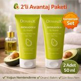 DERMINIX Avokadolu El Kremi 2'li Set 50 ml Yoğun Nemlendirici Özelliği ile Cildinizi Besler