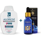 Dermo Clean Alopecia IGF İçerikli Saç Dökülmesine Karşı Şampuan ve Serum Seti 300 ml Tüm Saçlar İçin