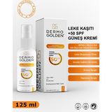 Dermo Golden Güneş Kremi Yüksek Koruma Aydınlatıcı Ton Eşitleyici +50SPF 125ML
