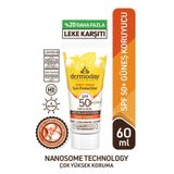 Dermoday Leke Karşıtı Nanozom Filtreli SPF50+ Lumiskin ve Arbutin Etkili 60 ml Güneş Kremi
