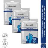 Dermokil %10 Üre İçeren Topuk Çatlak Bakımı & Nemlendirici Ayak Maskesi 30 Ml X 3 Adet