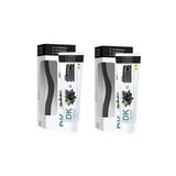 Dermokil 2 Adet Dk Dent Aktif Karbonlu Florürsüz 75 ml Diş Macunu + Diş Fırçası