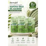 Dermokil Akne Siyah Nokta Karşıtı Matcha Özlü Kil Maskesi 3X30 ml Etkili Formül