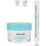 Dermokil Akne ve Siyah Nokta Karşıtı Kil Maskesi 50ml Canlandırıcı Özellikli Toz Maske