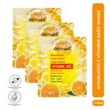 Dermokil Aydınlatıcı C Vitaminli Kağıt Yüz Maskesi 20 ml x 3 Adet