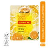 Dermokil Aydınlatıcı Leke Karşıtı C Vitaminli Kağıt Yüz Maskesi 20 ml
