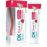 Dermokil Dk Dent Ahududu Aromalı Florürsüz 50 ml Çocuk Diş Macunu + Diş Fırçası