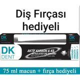 Dermokil Dk Dent Kil Ve Aktif Karbonlu Beyazlatici Dis Macunu + Firca Hediyeli