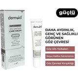 Dermokil Kırışık Karşıtı Göz Çevresi Bakım Kremi Hyaluronik Asit ve Kafein İçerikli 15 ml