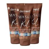 Dermokil Natural Skin Sıkılaştırıcı Genç Görünüm İçin 3x75 ml Kil ve Kahve İçerikli Maske