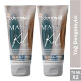 Dermokil Natural Skin Yağ Dengeleyici Arındırıcı 2x75 ml Yüz Maskesi