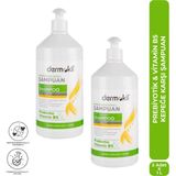 Dermokil Prebiyotik & Vitamin B5 Kepeğe Karşı Şampuan 1 Litre X 2 Adet