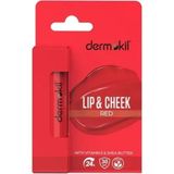 DERMOKİL Renkli Dudak ve Yanak Nemlendirici Bakım Kremi 30 spf Red