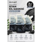 Dermokil Siyah Nokta Karşıtı Soyulabilir Siyah Kil Maskesi 3x50 ml