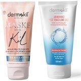 Dermokil Siyah Nokta ve Pürüz Karşıtı Maske 75 ml ve Arındırıcı Yüz Temizleme Jeli 150ML